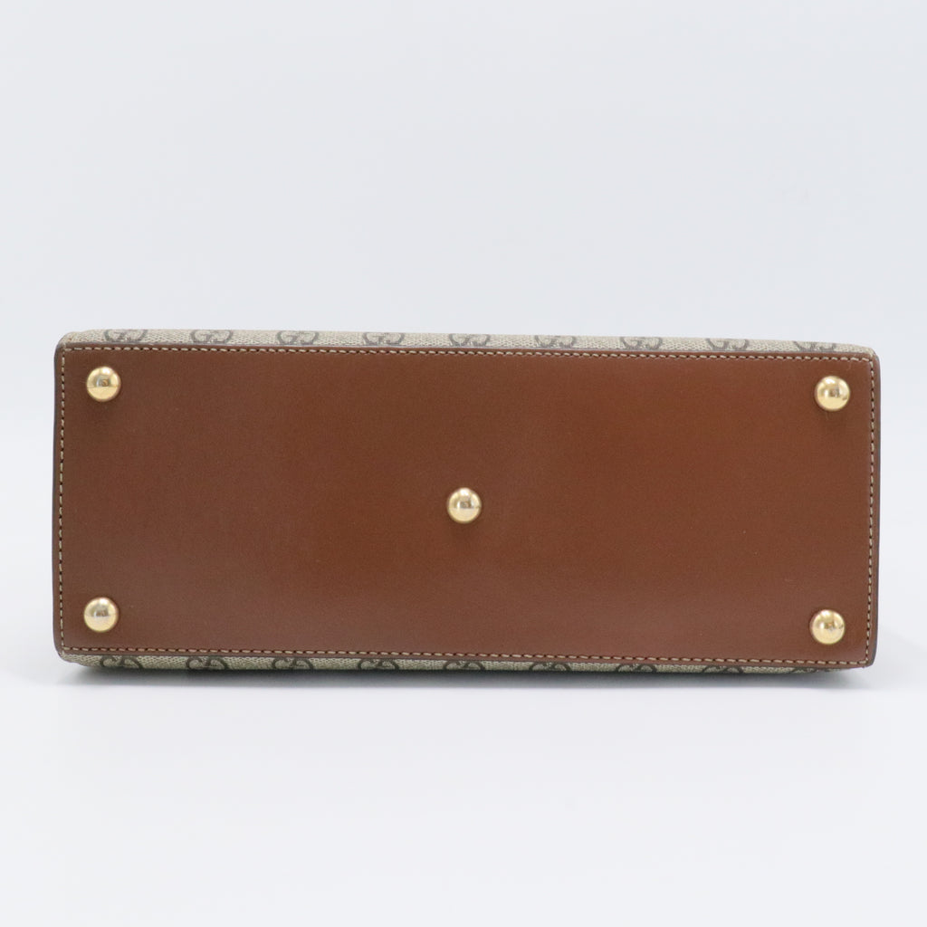 Padlock Shoulder Bag GG Coated Canvas and Leather Medium
