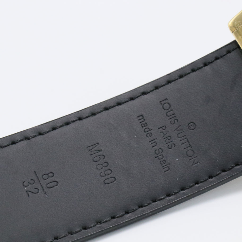 LV Cut Reversible Belt Monogram Multicolor and Leather Medium 80