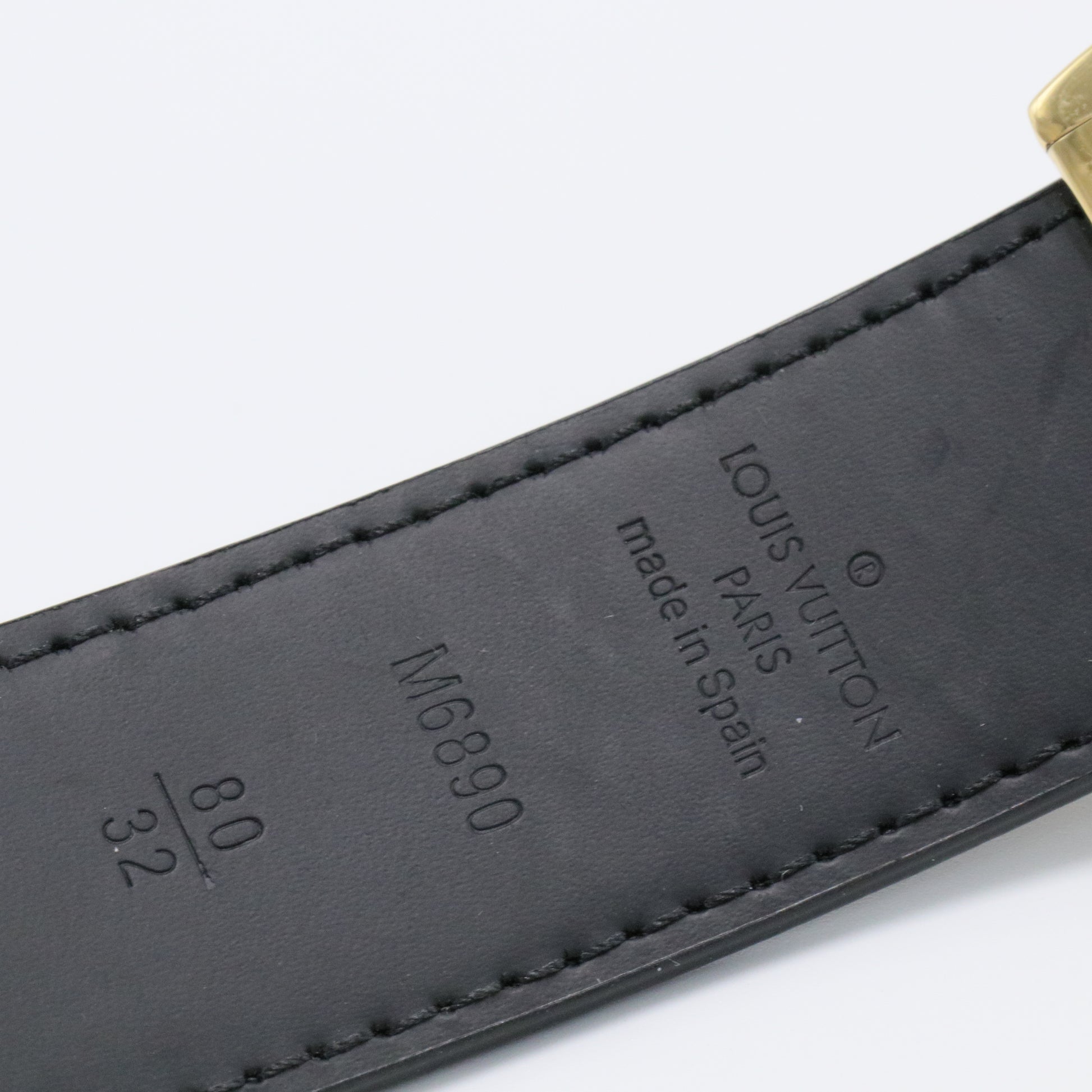 LV Cut Reversible Belt Monogram Multicolor and Leather Medium 80