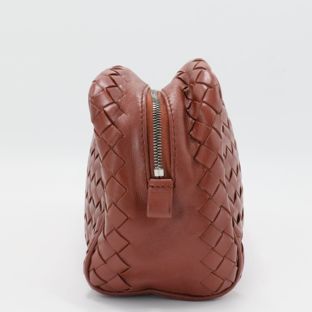 Zip Pouch Intrecciato Nappa Small