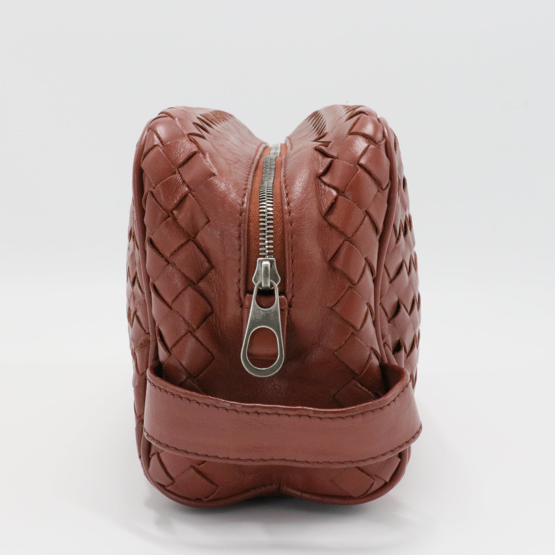 Zip Pouch Intrecciato Nappa Small