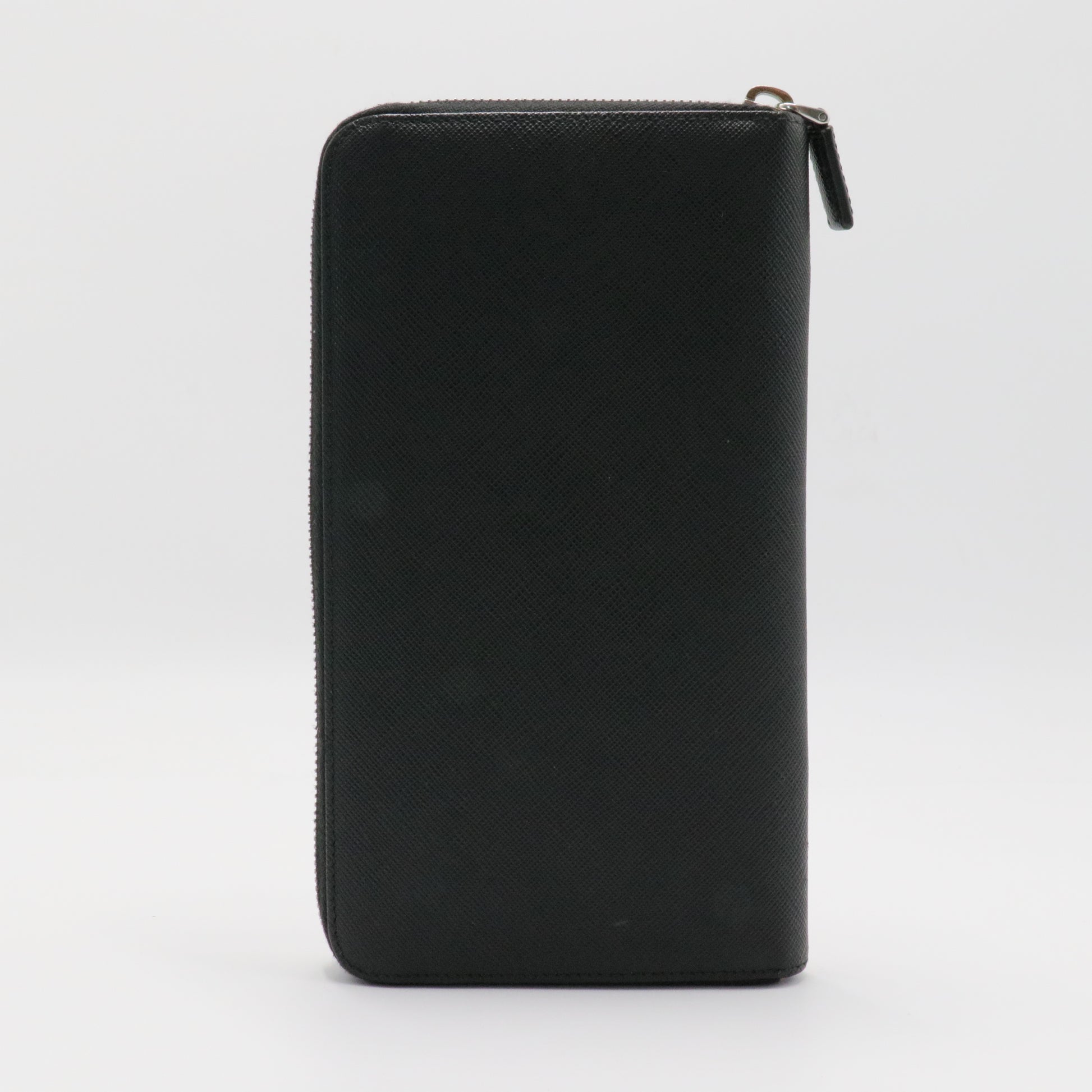 Vertical Bifold Saffiano Leather