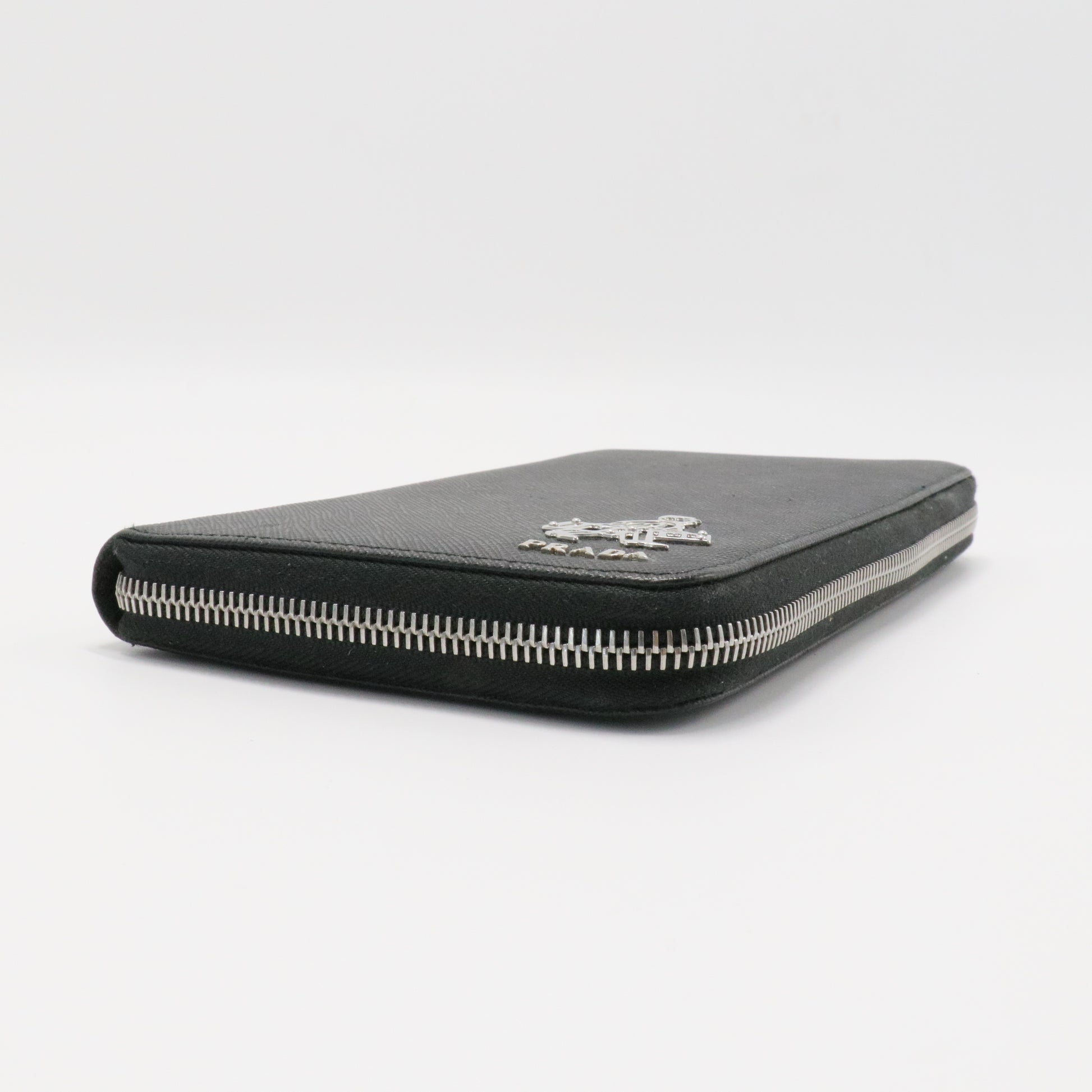 Vertical Bifold Saffiano Leather