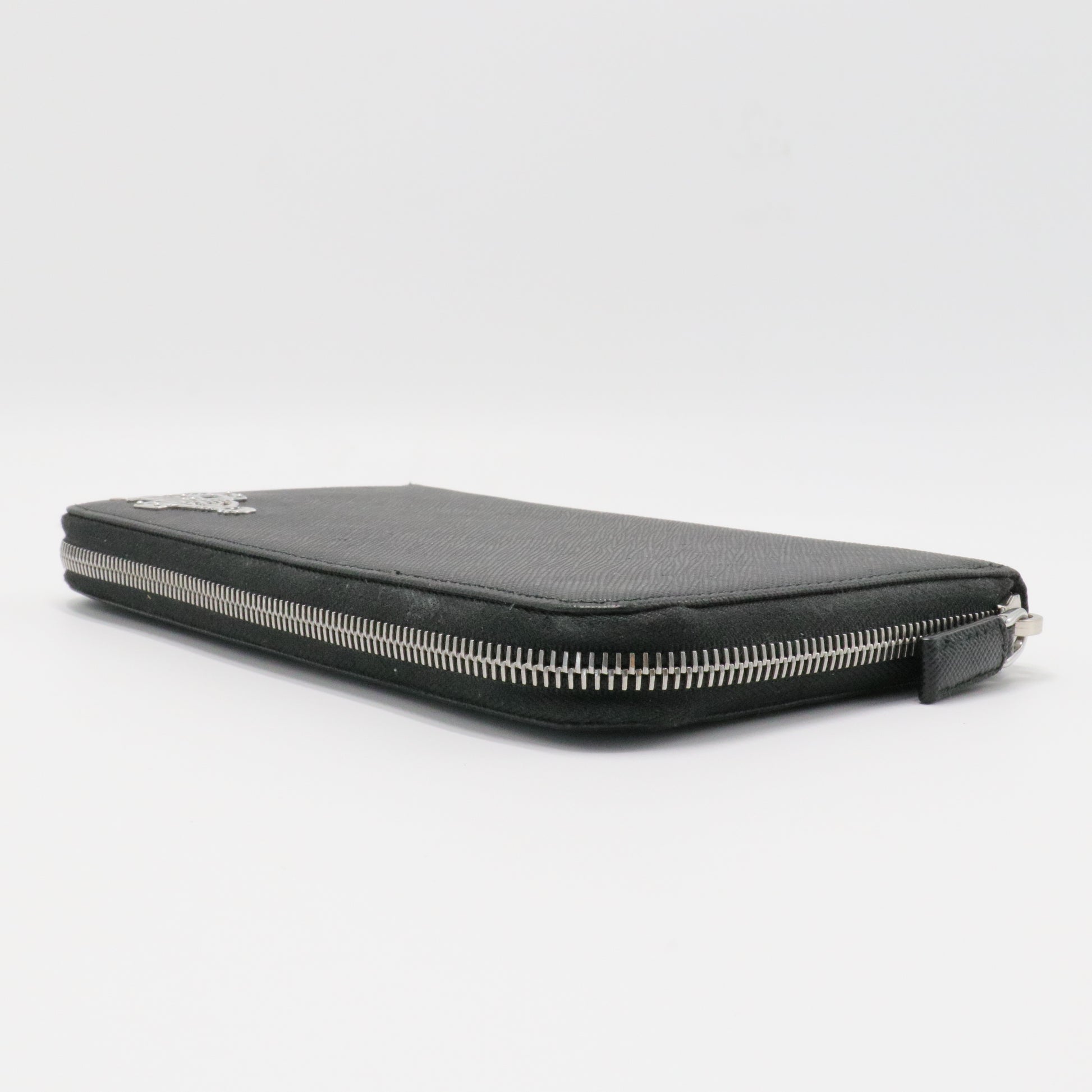 Vertical Bifold Saffiano Leather