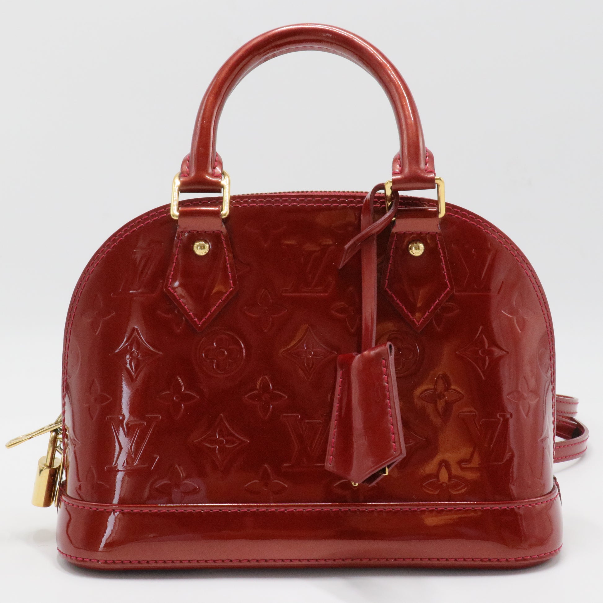 Alma Handbag Monogram Vernis BB