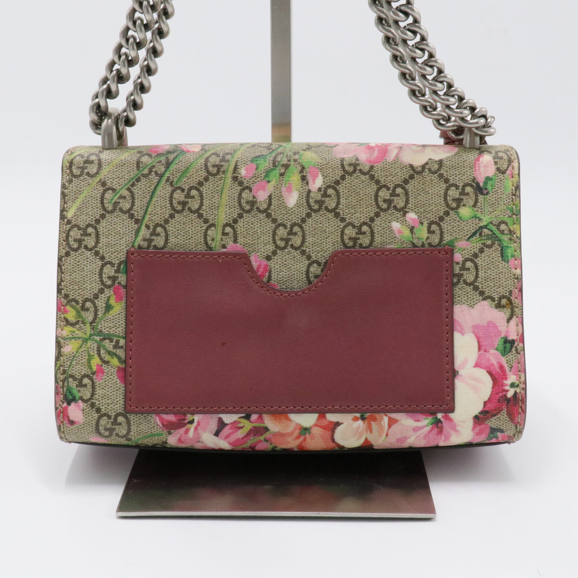 Padlock Shoulder Bag Blooms Print GG Coated Canvas Small
