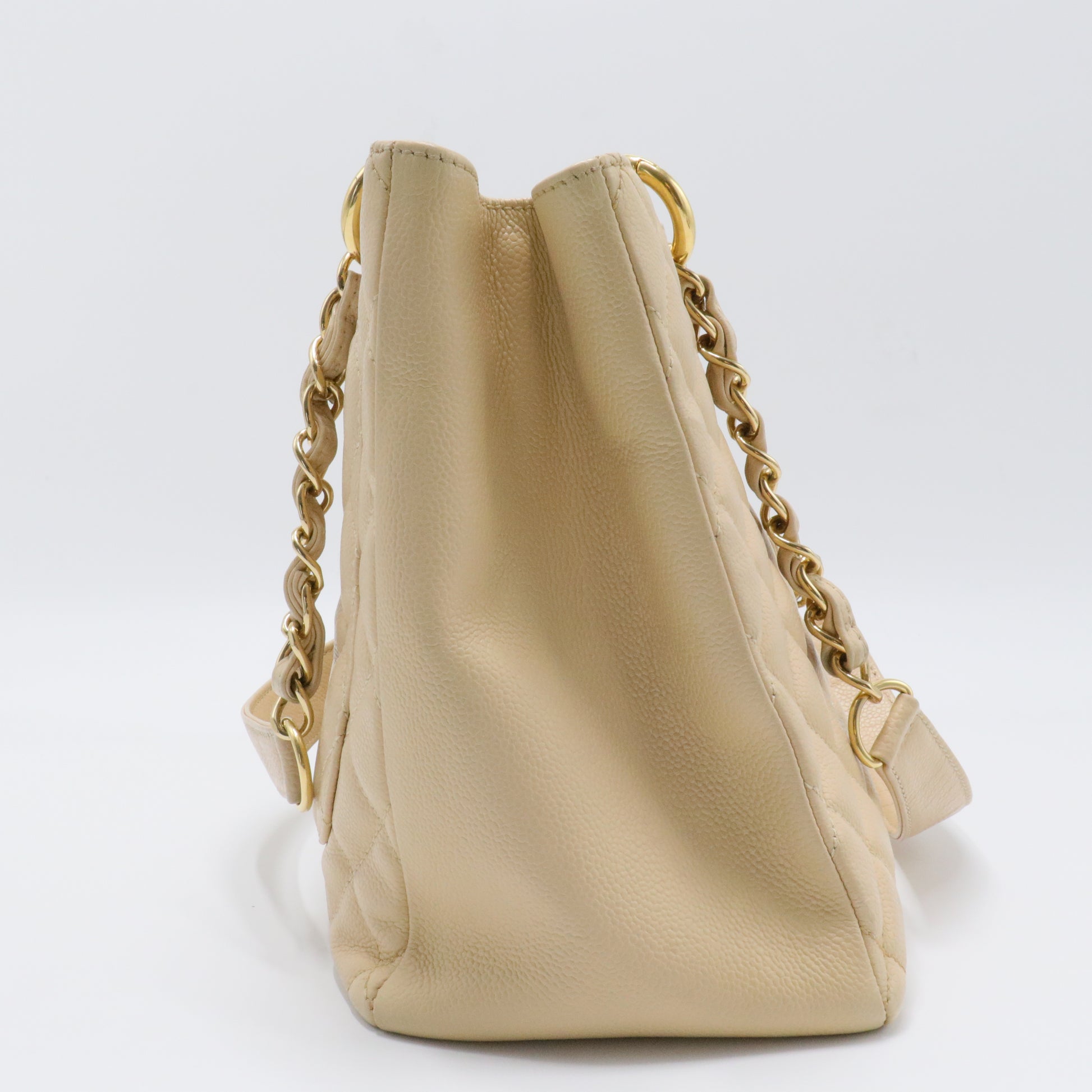 Grand Shopping Tote Quilted Caviar