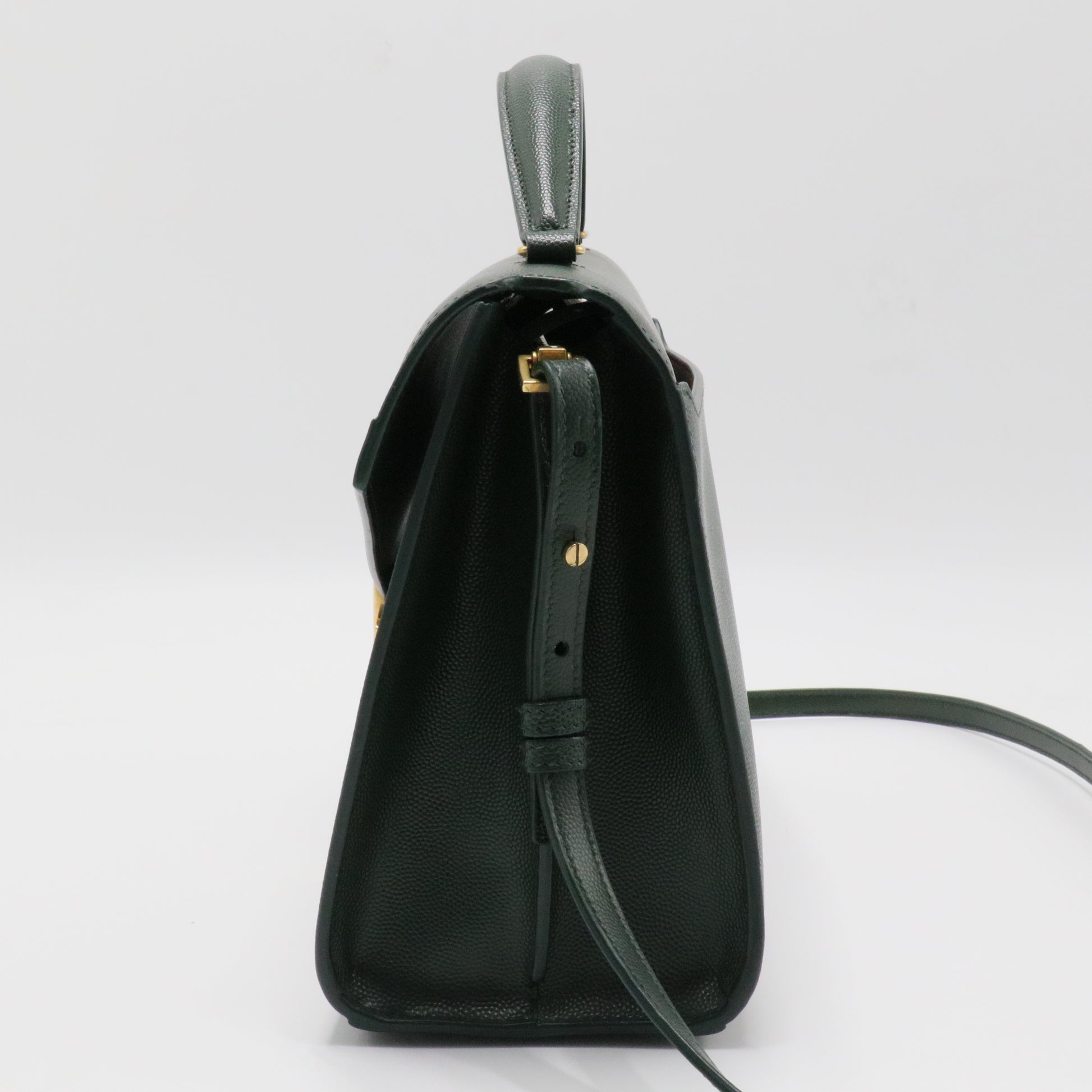 Cassandra Top Handle Bag Leather Medium
