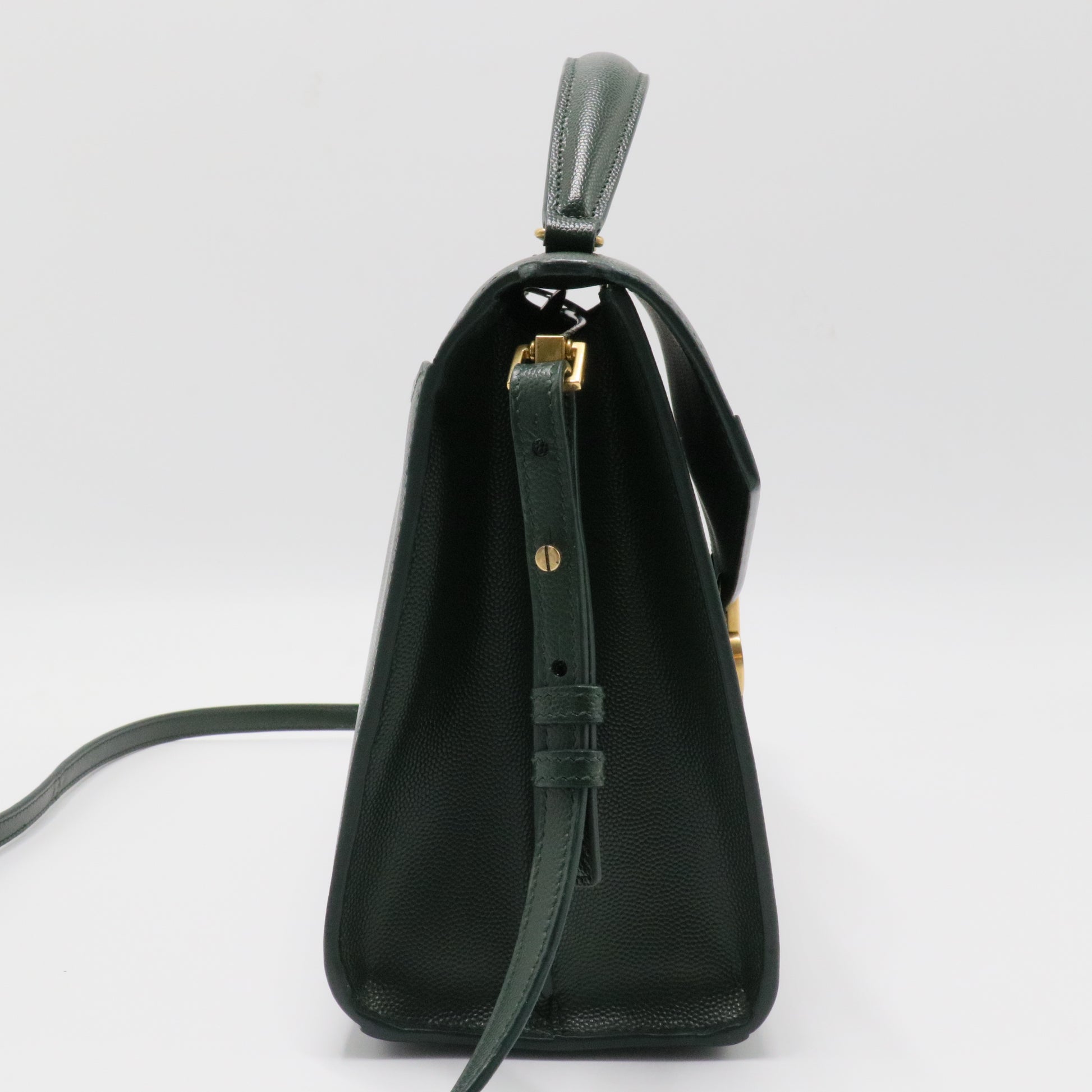 Cassandra Top Handle Bag Leather Medium