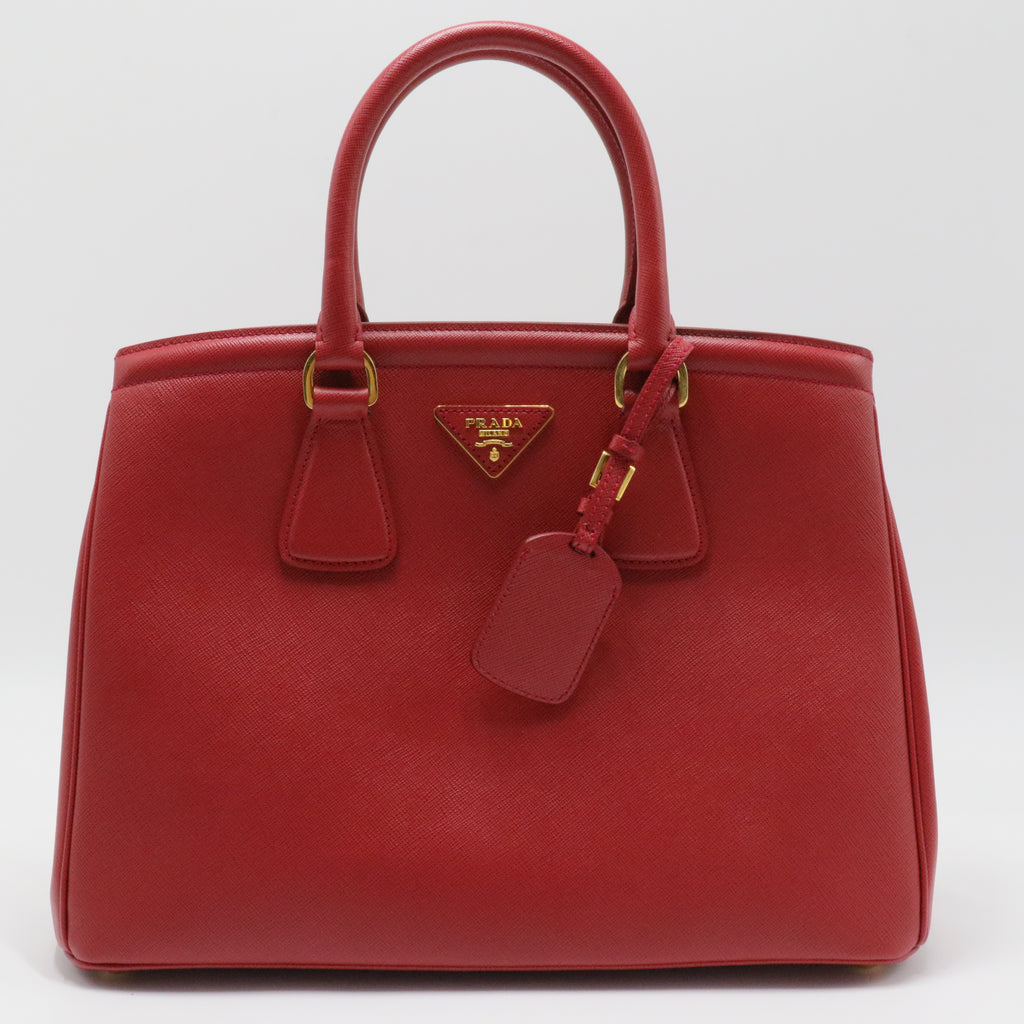 Cuir Double Tote Saffiano Leather Large