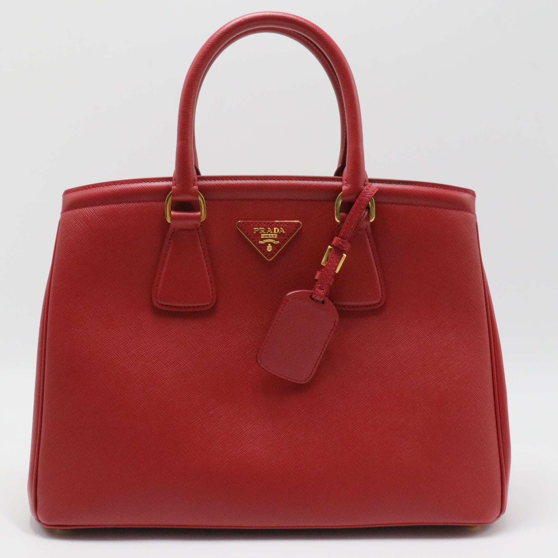 Cuir Double Tote Saffiano Leather Large