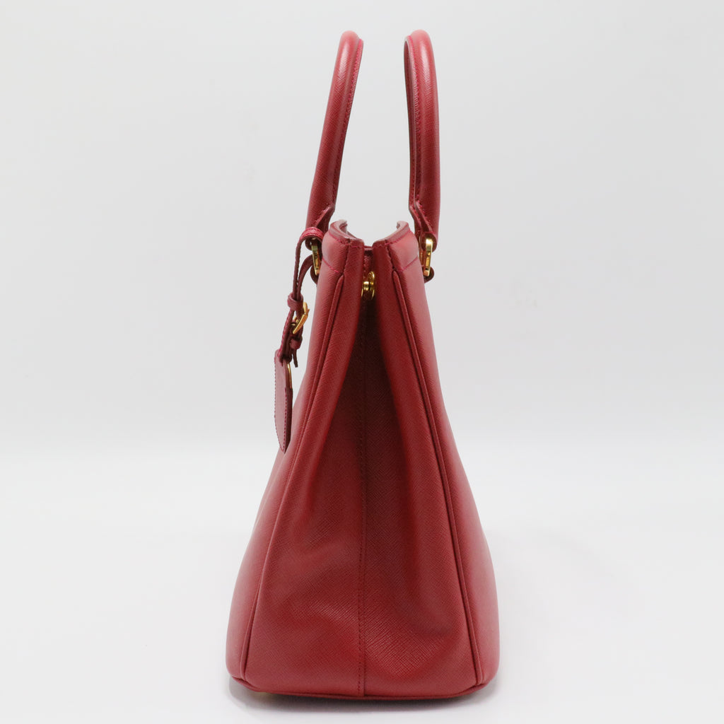 Cuir Double Tote Saffiano Leather Large