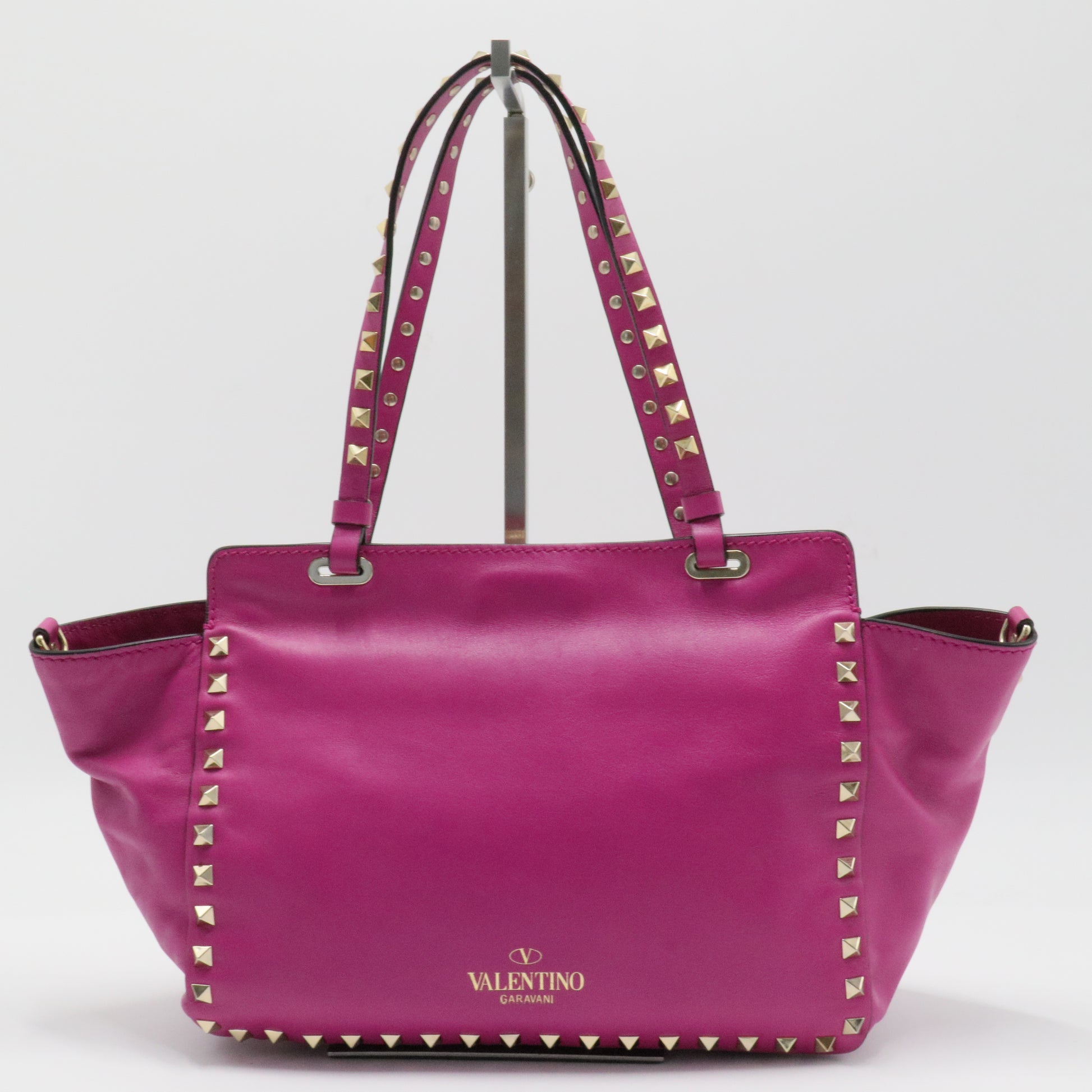Rockstud Tote Rigid Leather Small