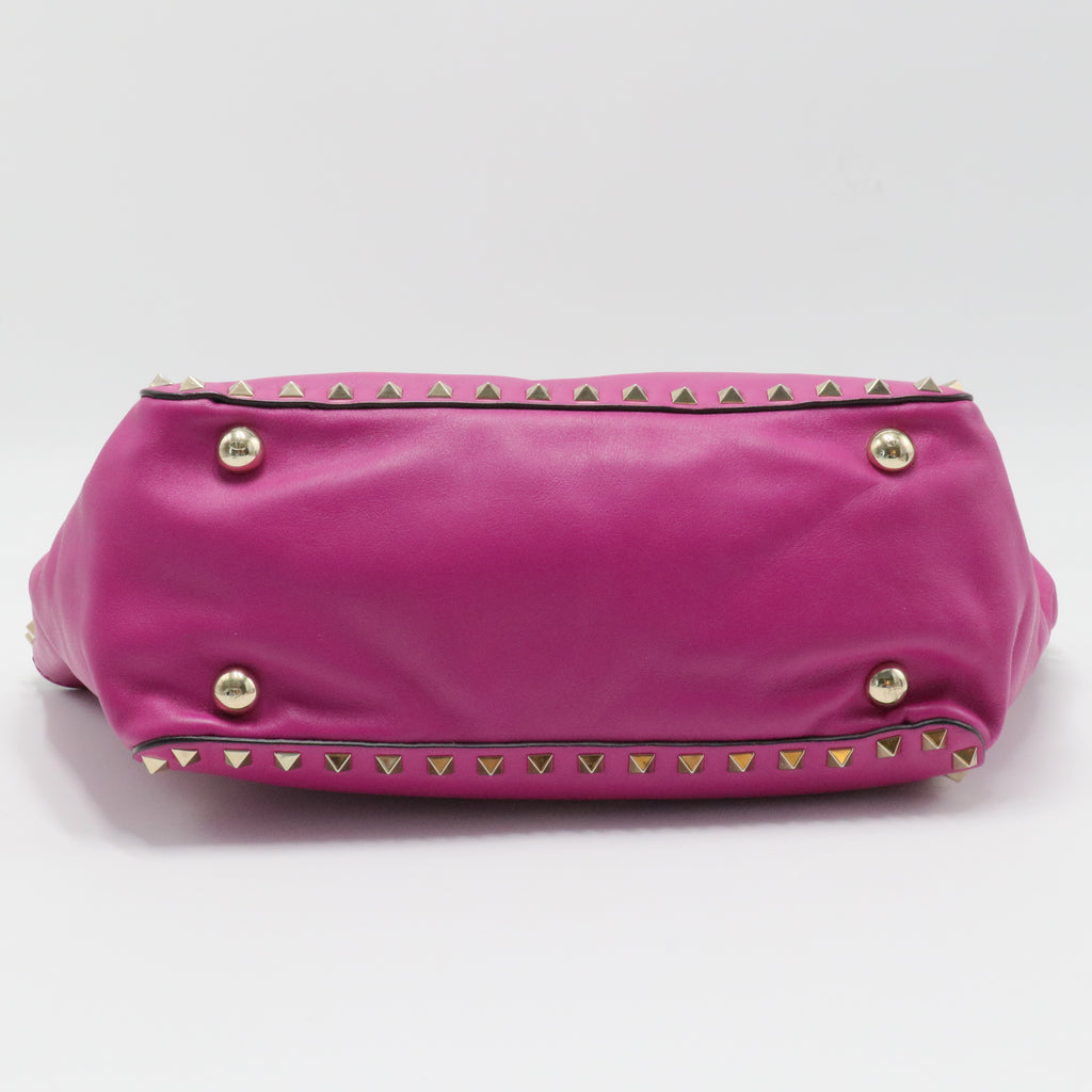 Rockstud Tote Rigid Leather Small