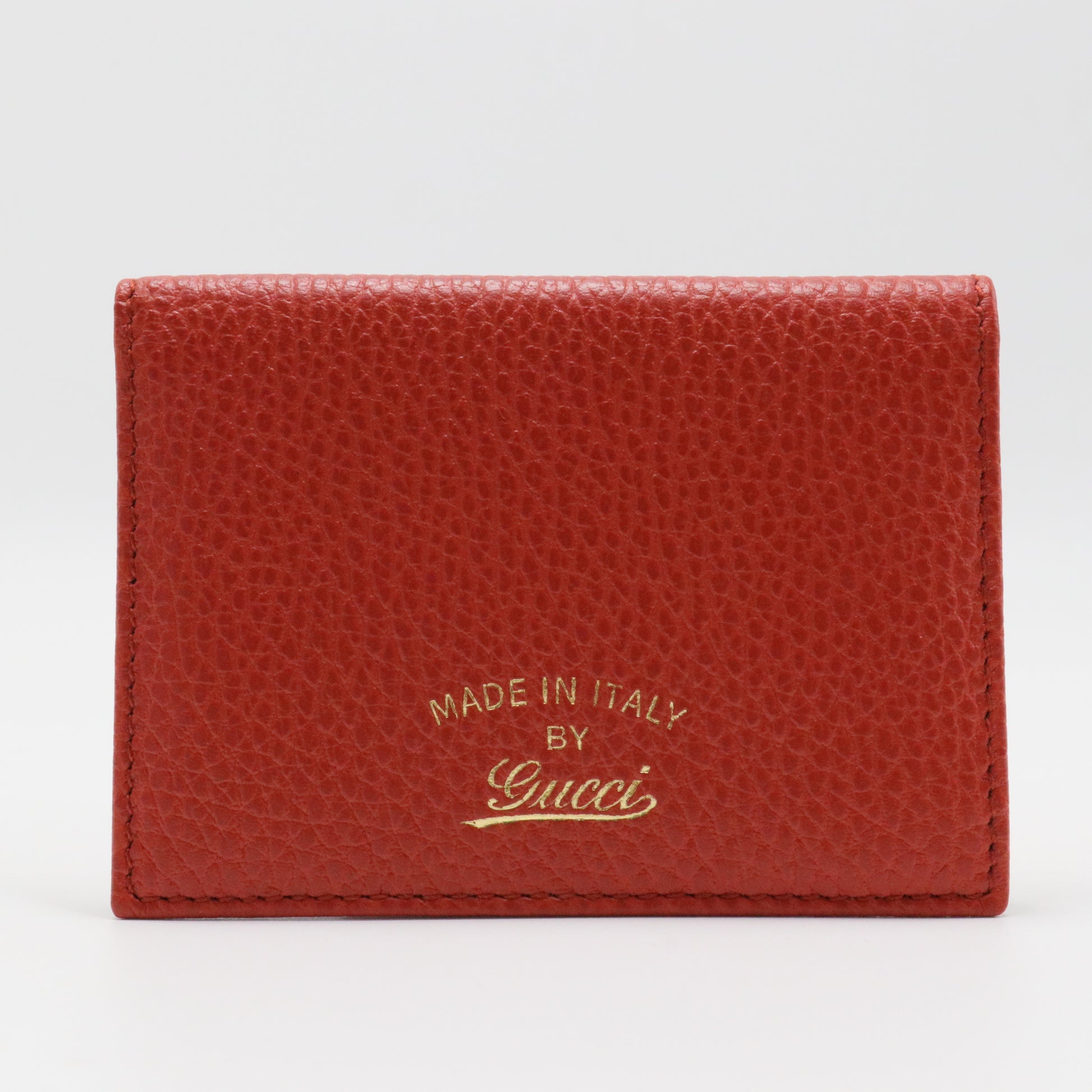 GG  Flap Card Case Leather