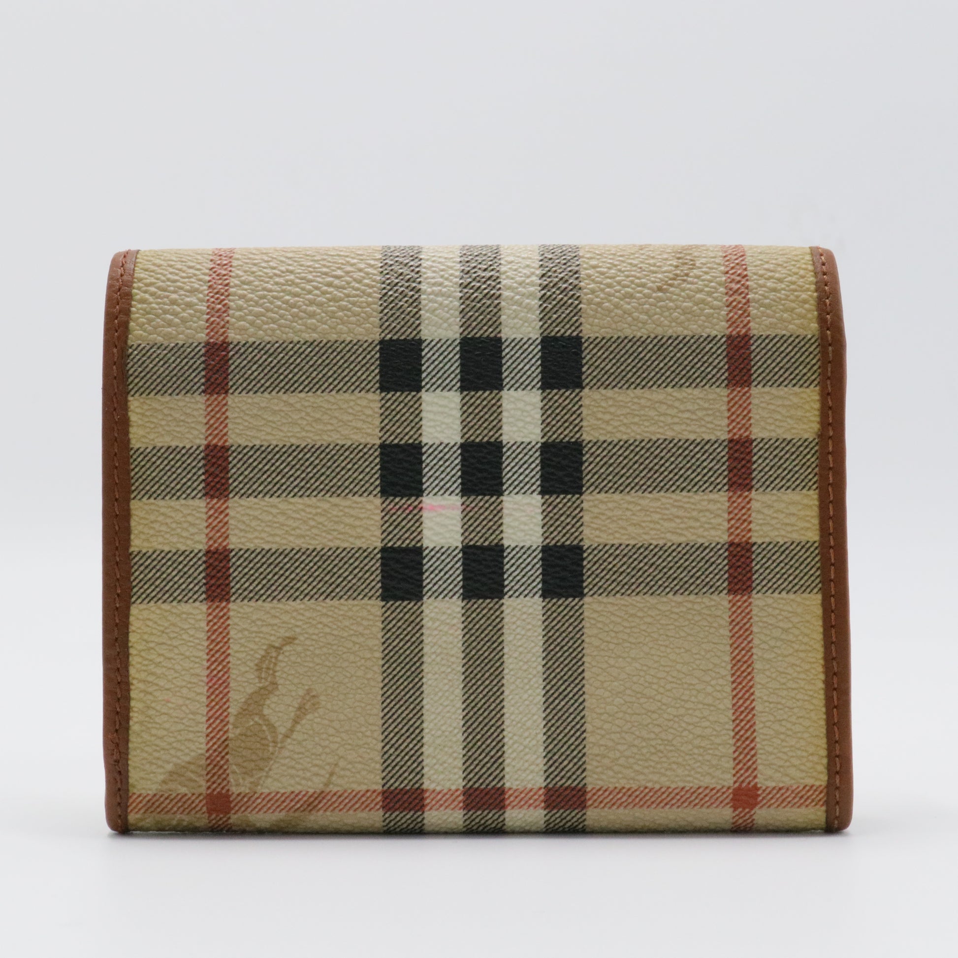 Vintage Check leather wallet