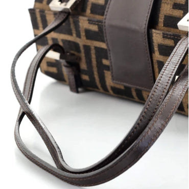 Brown Zucca Canvas Double Handle Bag twins