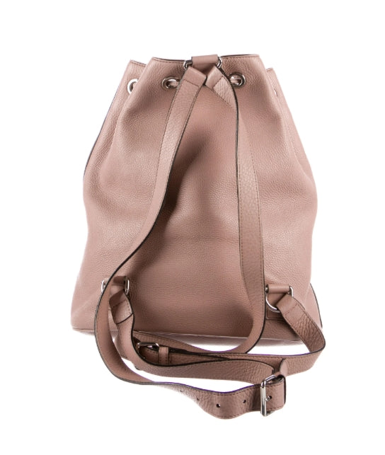 Soho Drawstring Backpack Leather Small -  Twins
