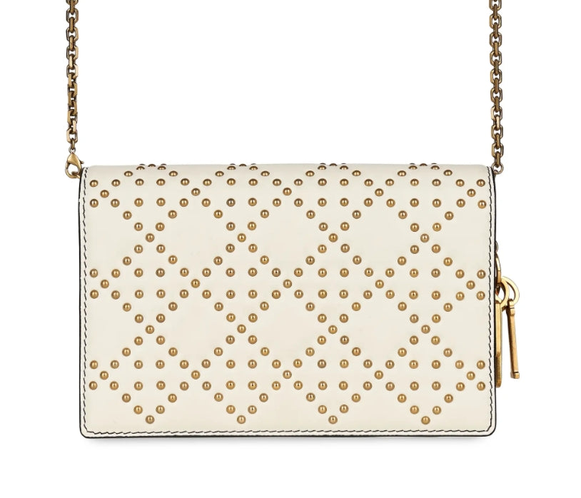 Lady Dior Wallet on Chain Cannage Studded Leather Twins