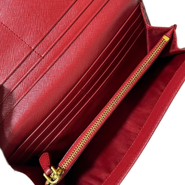 Continental Wallet Saffiano Leather Long
