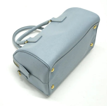 Convertible Bowler Bag Saffiano Leather Medium Twins
