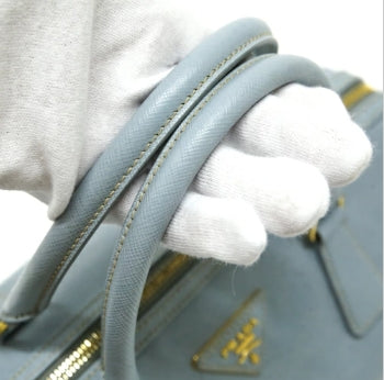 Convertible Bowler Bag Saffiano Leather Medium Twins