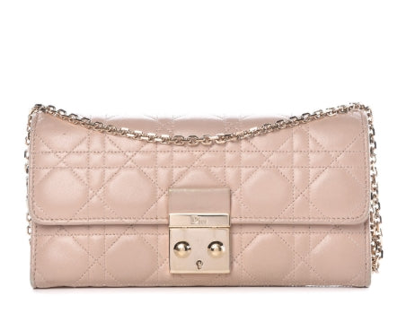 Miss Dior Rendez Vous Chain Wallet Cannage Quilt Lambskin Twins