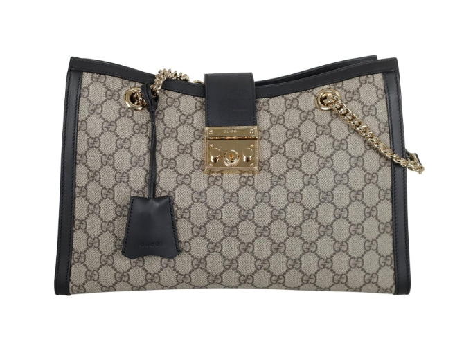 Padlock Chain Tote Guccissima Leather Small - twins
