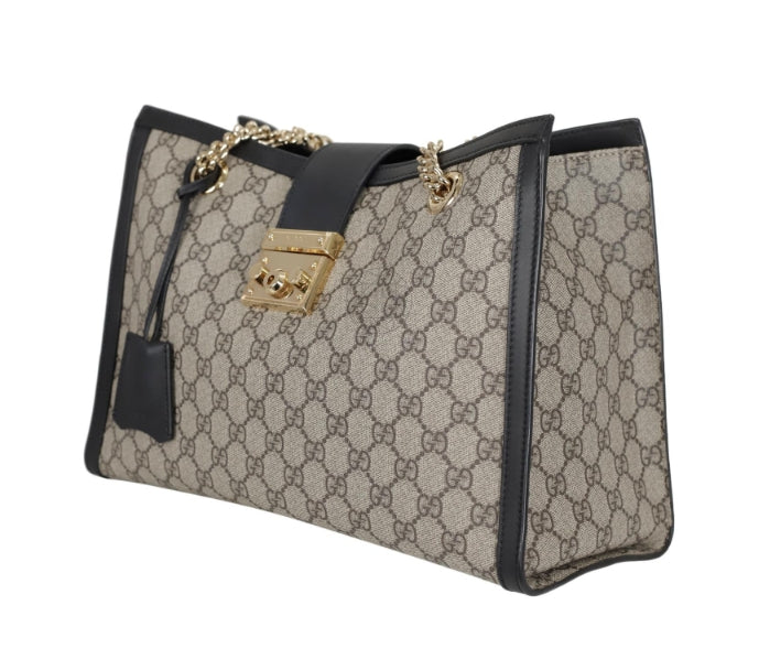 Padlock Chain Tote Guccissima Leather Small - twins
