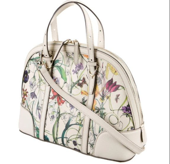 Medium Flora Nice Top Handle Bag - twins