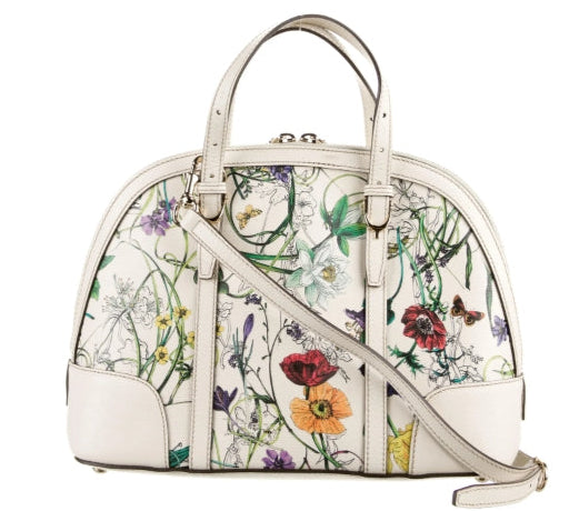 Medium Flora Nice Top Handle Bag - twins