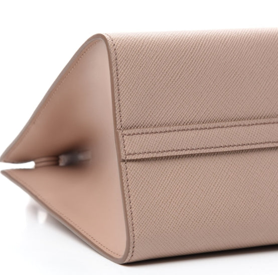 Medium Saffiano Cuir Monochrome Tote - twins