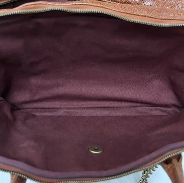 Leather bowling bag twins