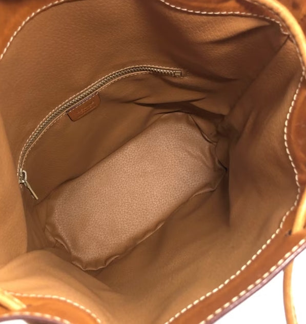 Macadam Canvas Shoulder Bag PVC Leather Brown - twins