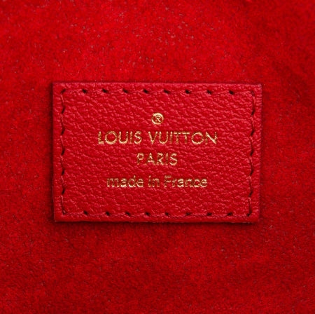 Cerise Monogram Canvas Victoire Bag twins