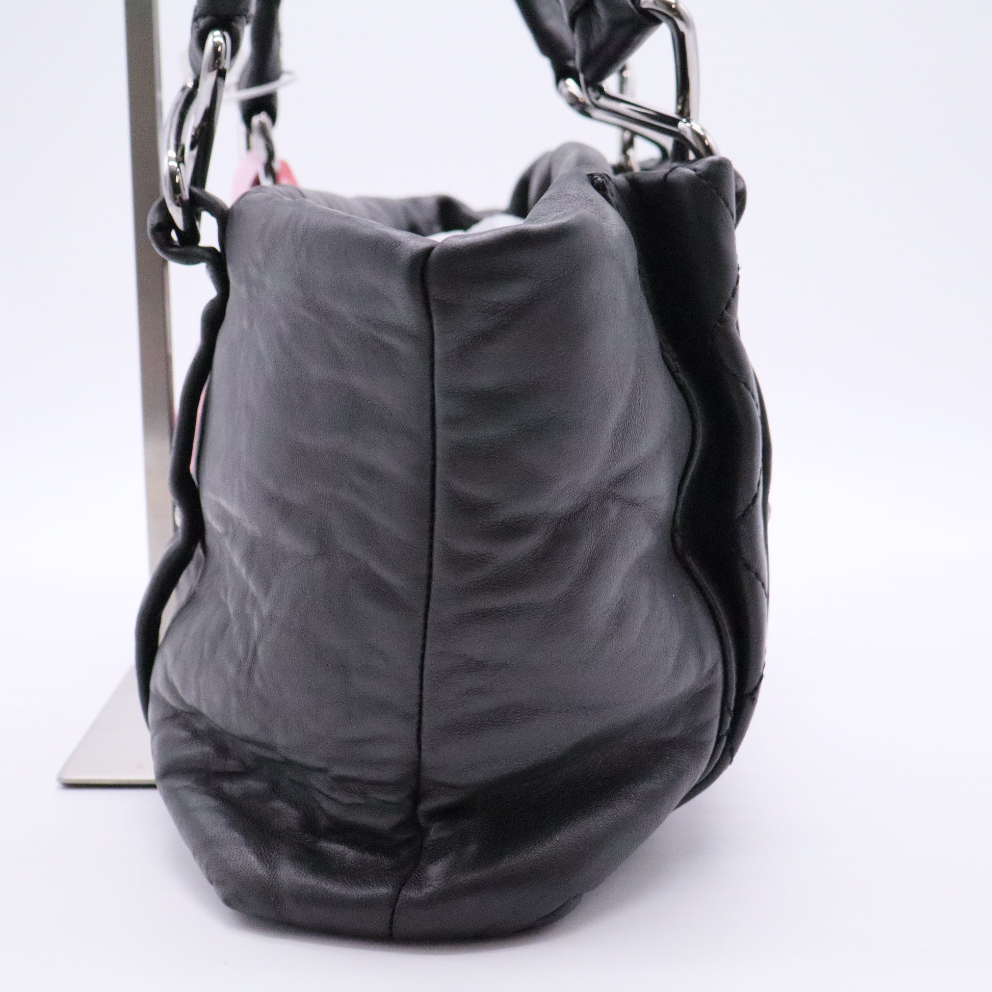 Black Reissue Eight Knots Tote Bag twins