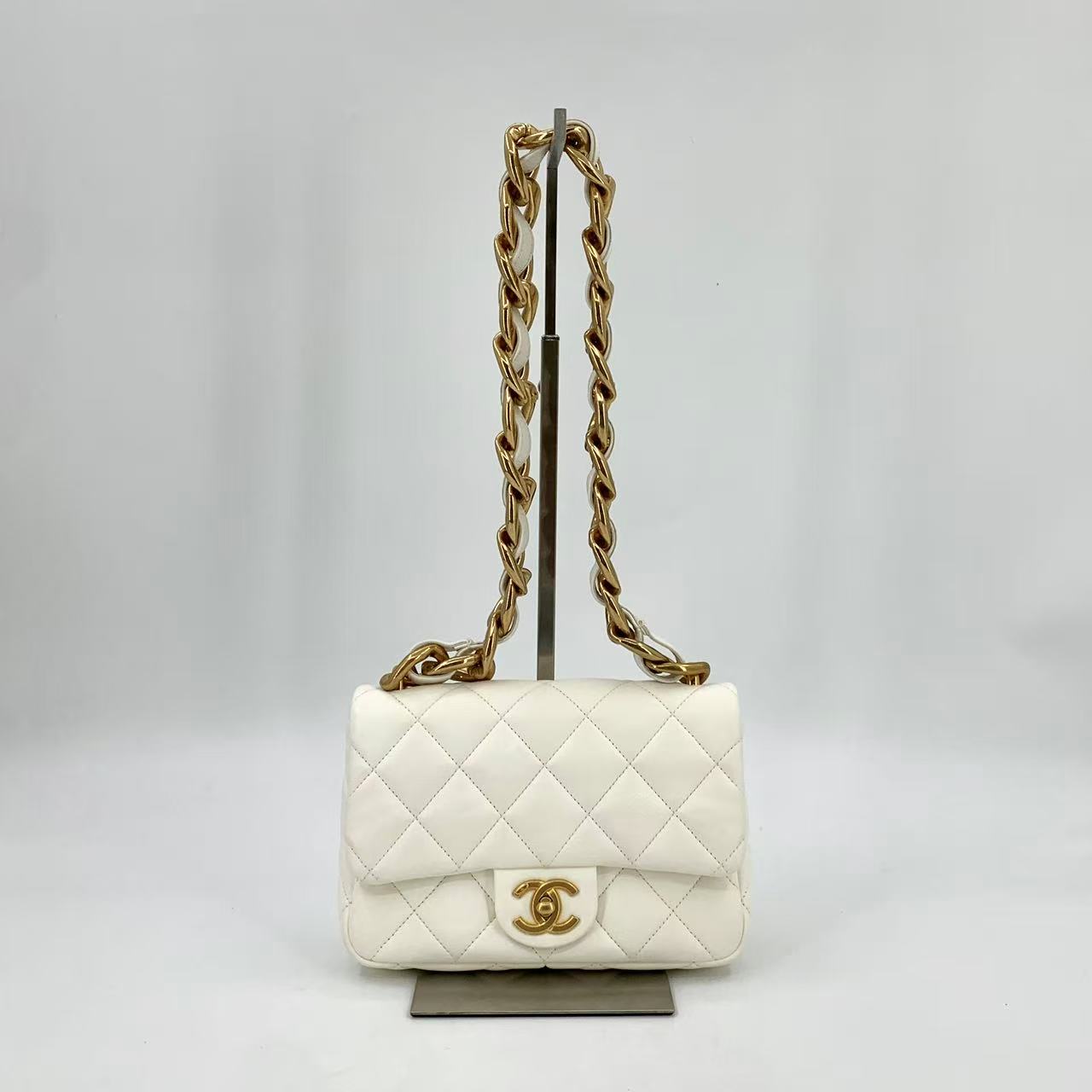 Funky Town Flap Bag Quilted Lambskin Small