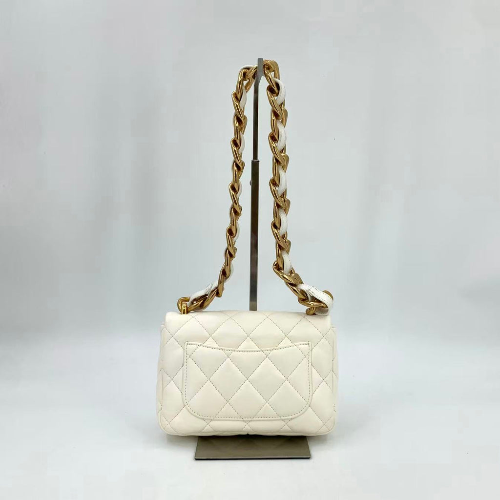 Funky Town Flap Bag Quilted Lambskin Small