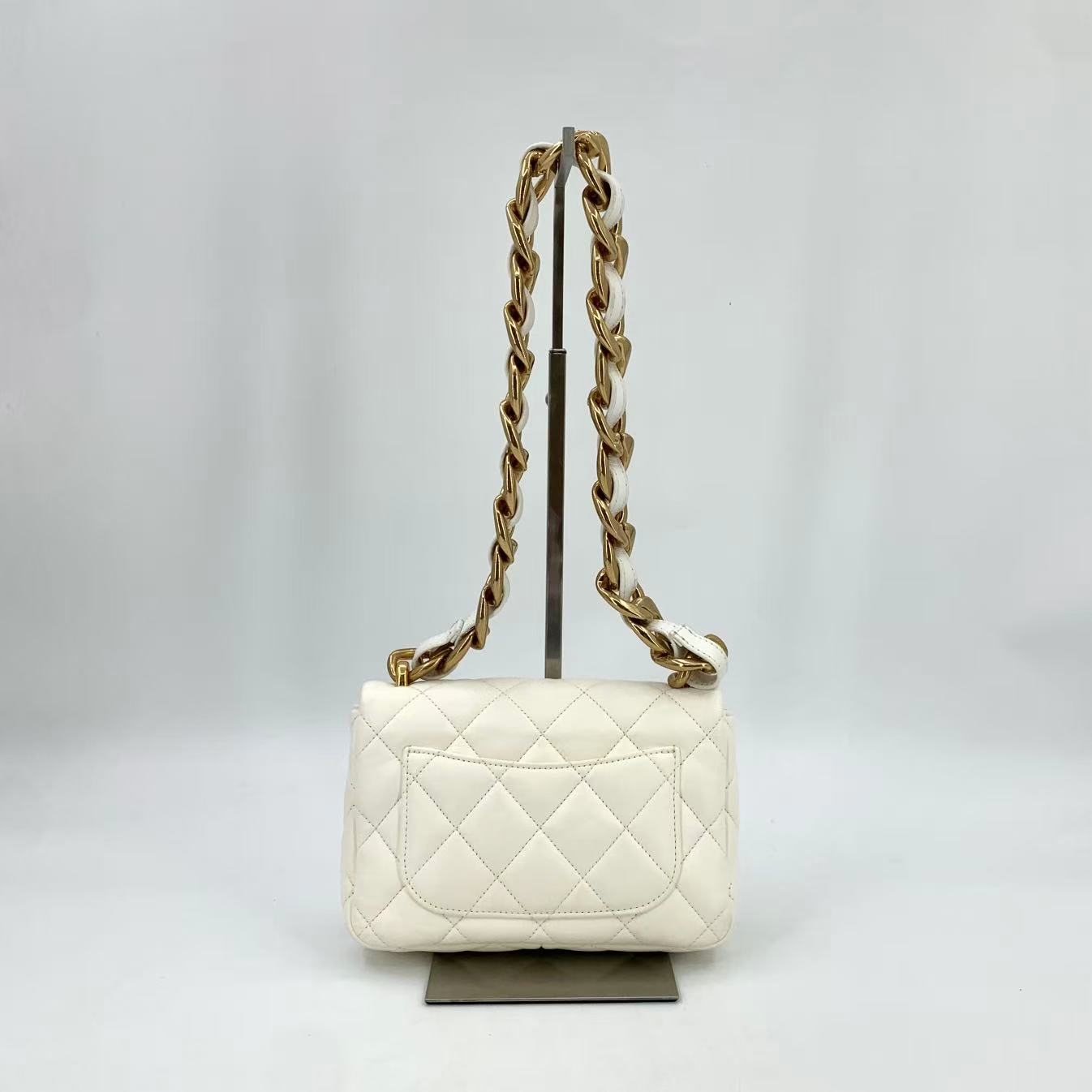 Funky Town Flap Bag Quilted Lambskin Small