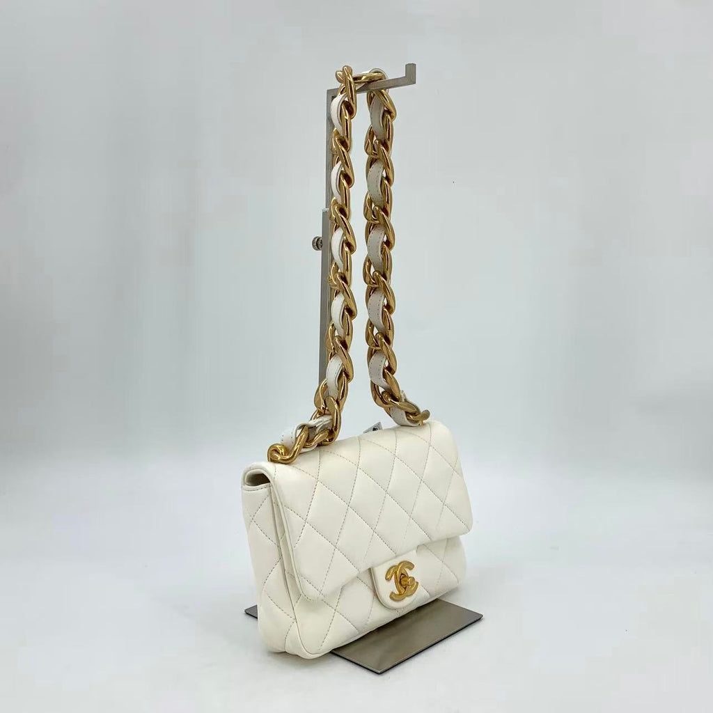 Funky Town Flap Bag Quilted Lambskin Small