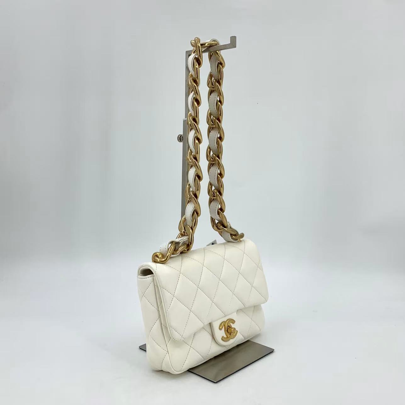 Funky Town Flap Bag Quilted Lambskin Small
