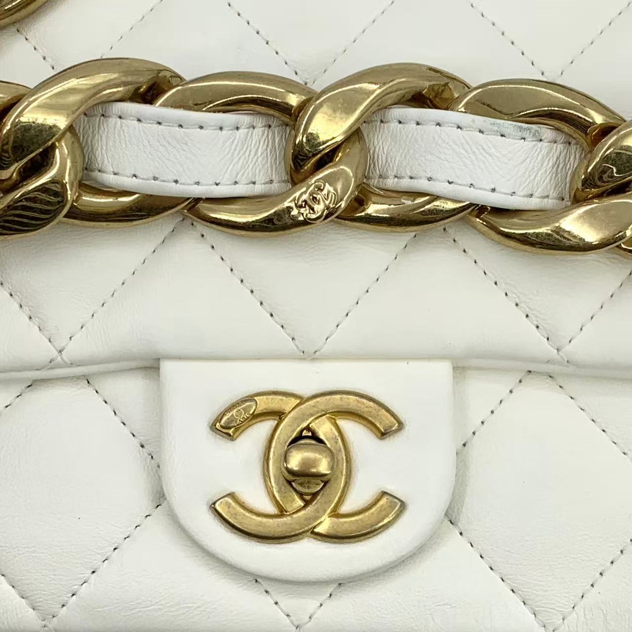 Funky Town Flap Bag Quilted Lambskin Small