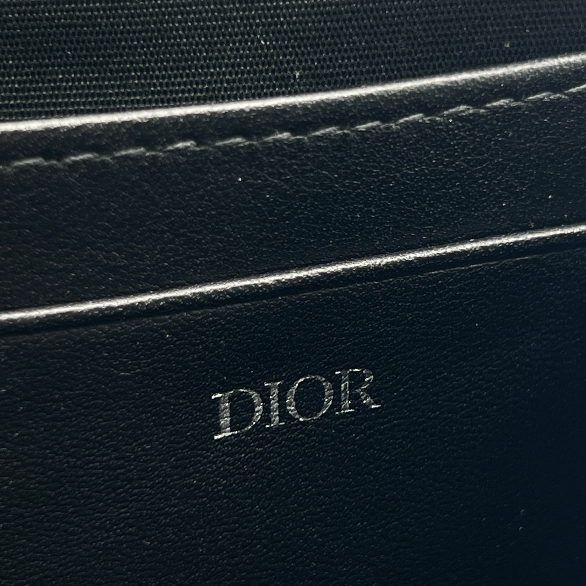 Maxi Safari Bag with Strap Beige and Black Dior Oblique Twins