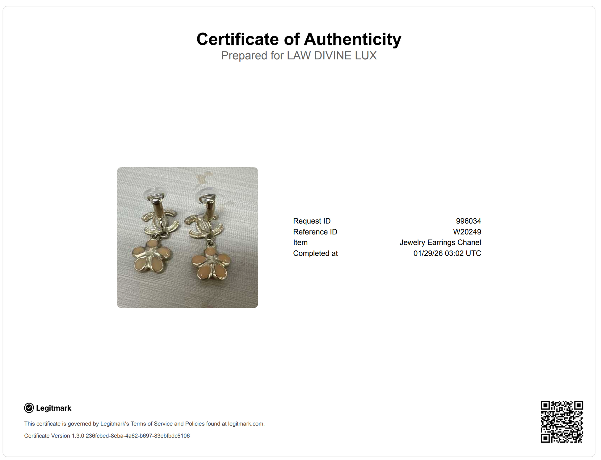 Gold Coco Mark A18V flower-drop earrings Golden