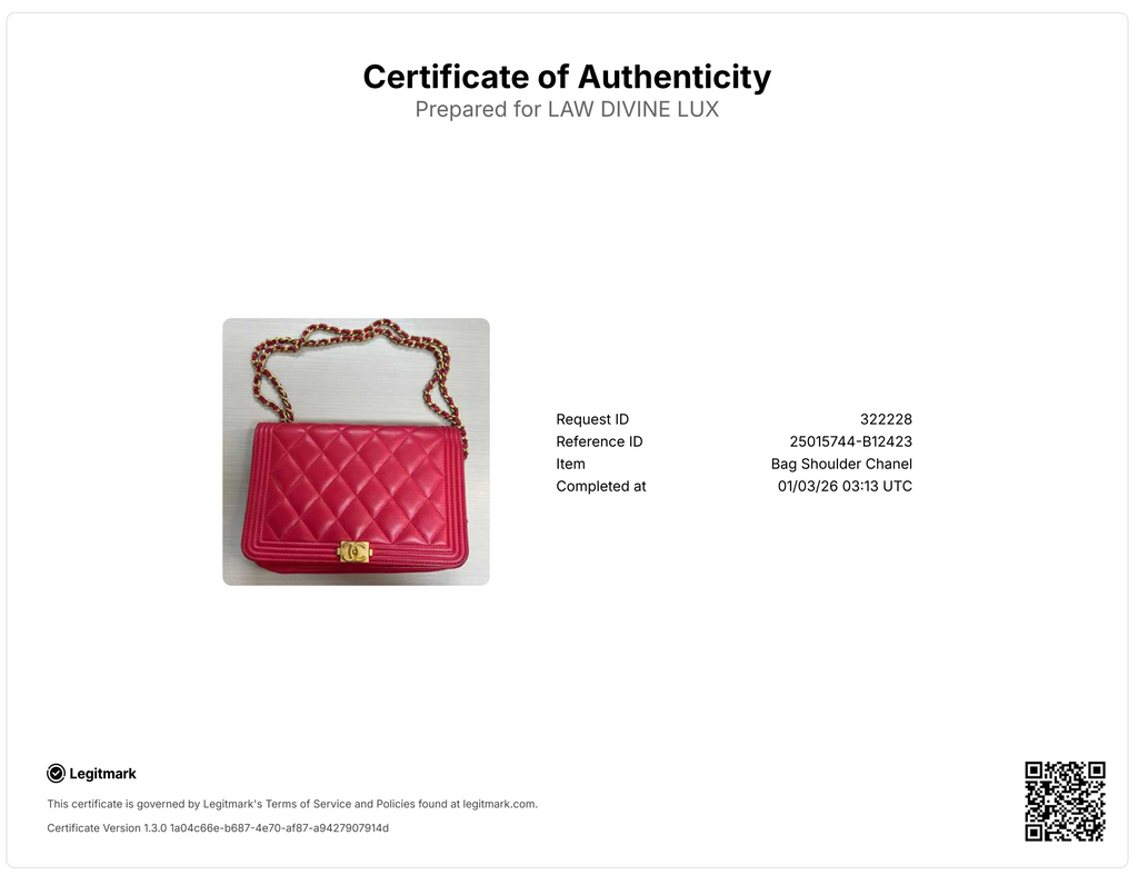 Boy Wallet on Chain Quilted Lambskin
