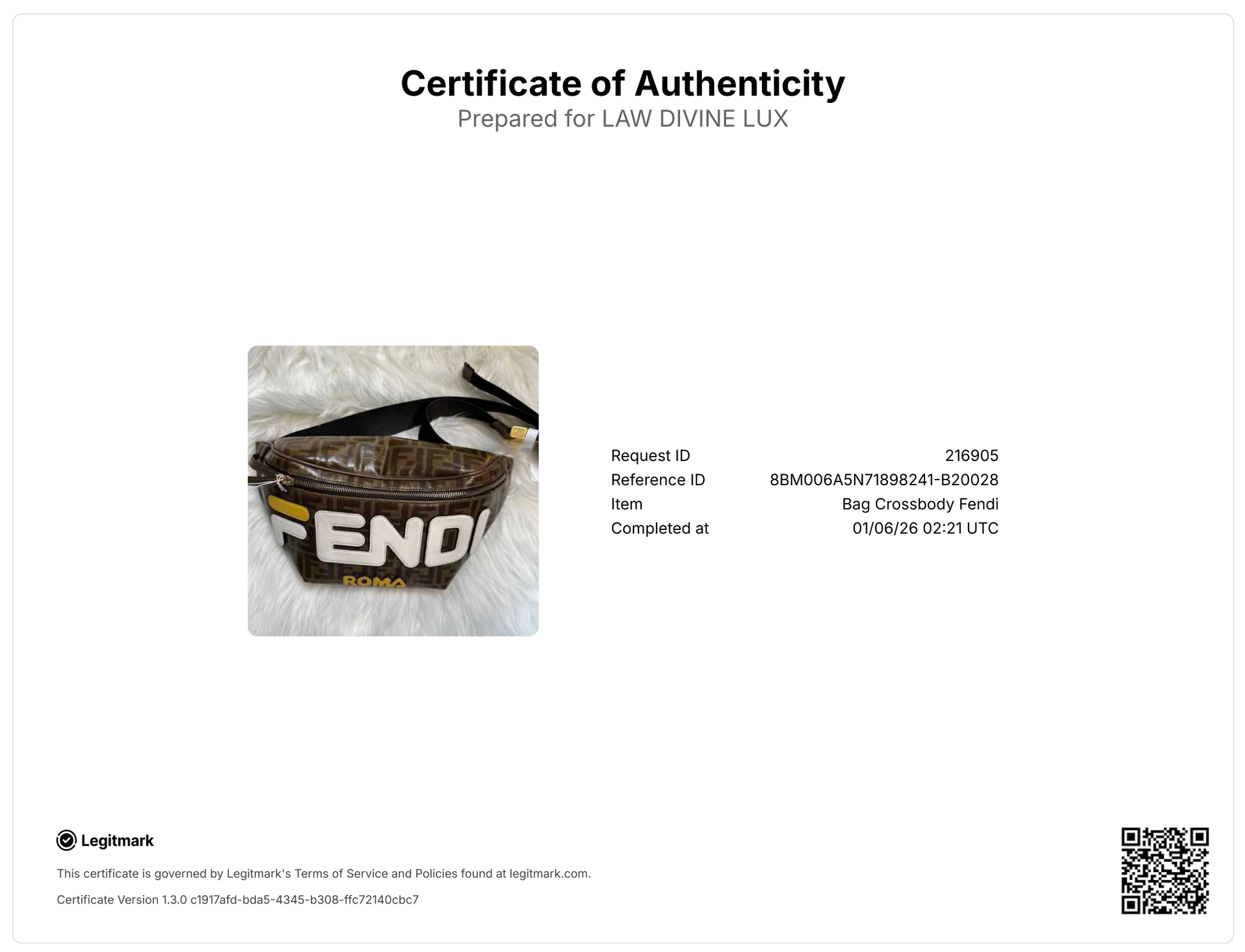 FENDI X FILA ZUCCA BROWN CANVAS BELT BAG  B20028