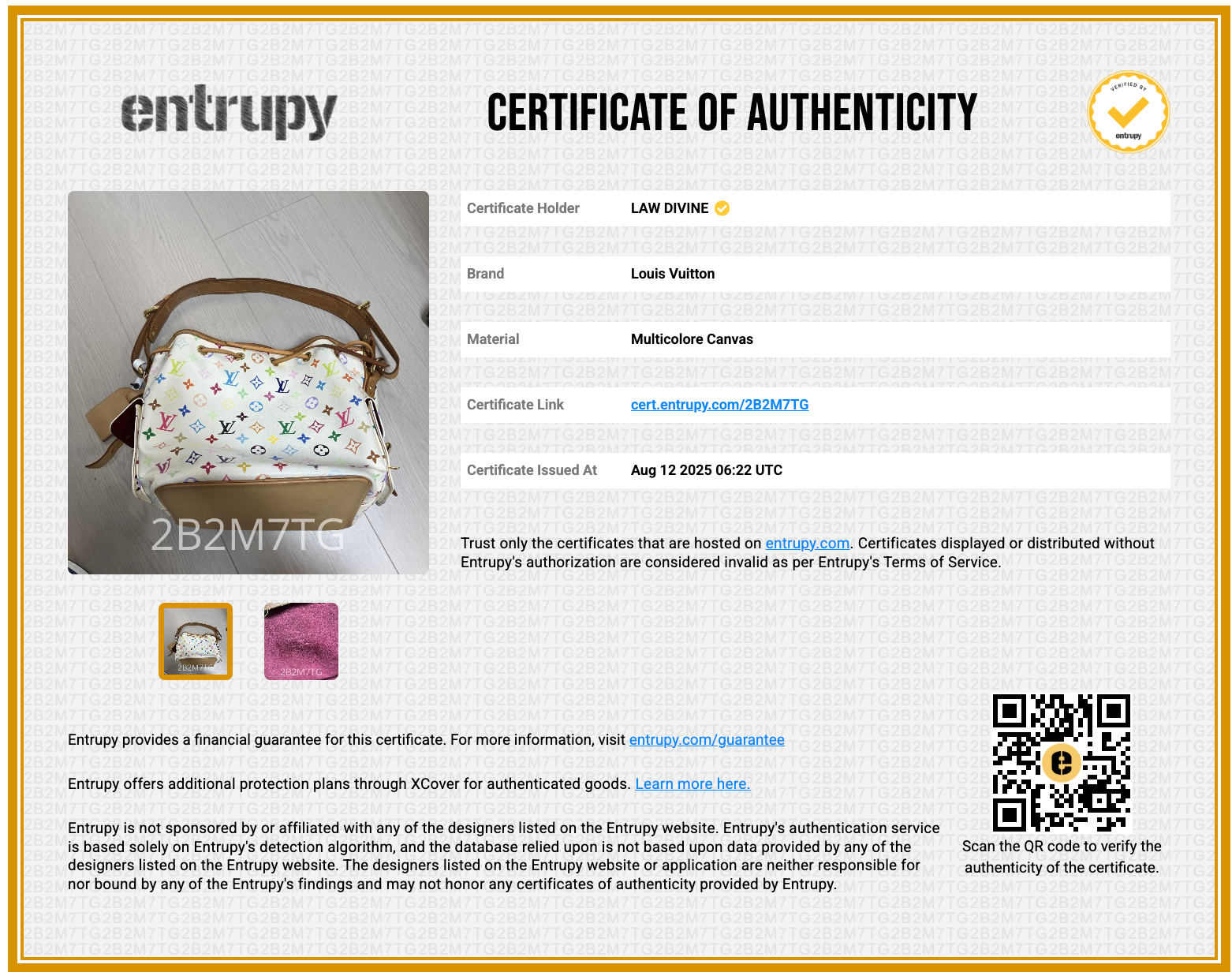 Louis Vuitton Monogram Multicolor Petit Noe White B10457 twins