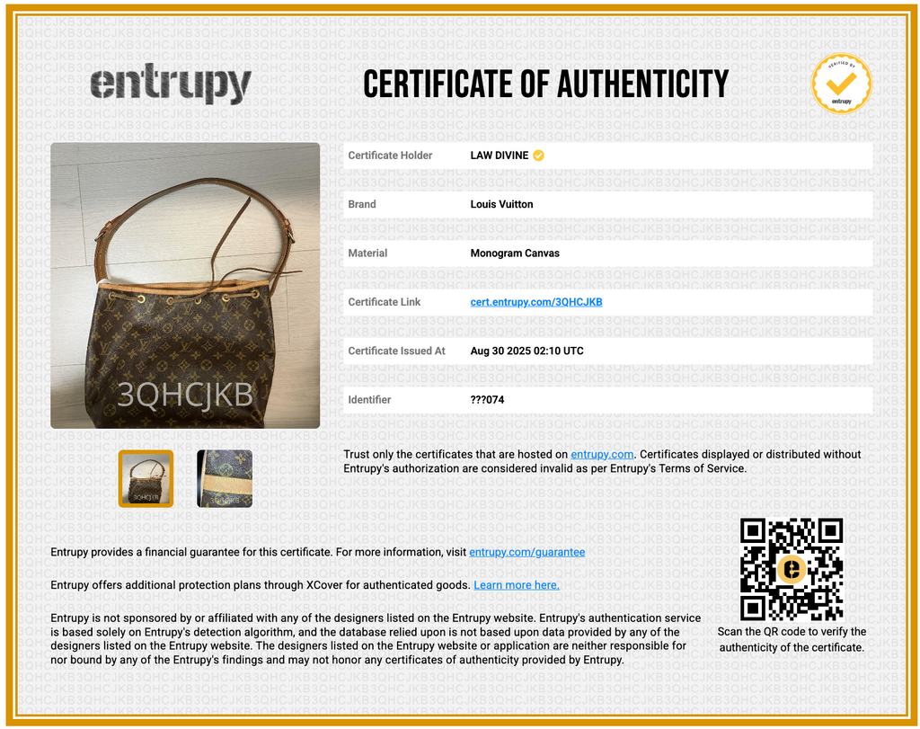 Louis Vuitton Noe Handbag Monogram Canvas Twins B10858