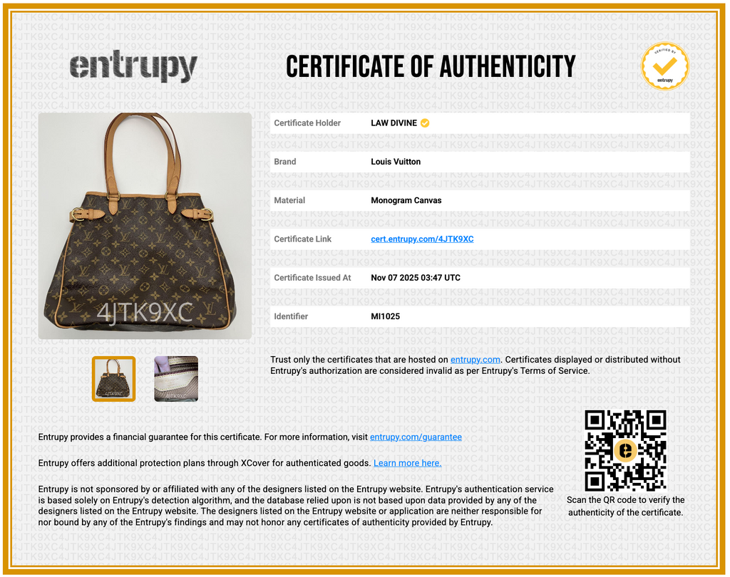 Louis Vuitton Batignolles Handbag Monogram Canvas Vertical B11844