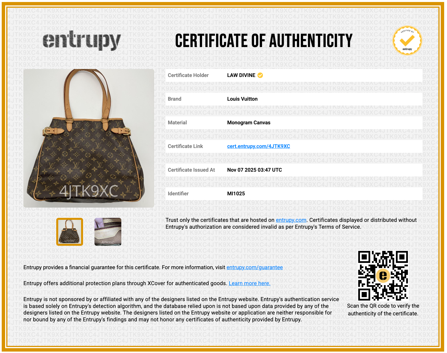 Louis Vuitton Batignolles Handbag Monogram Canvas Vertical B11844 twins